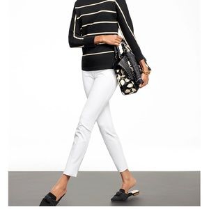 Talbots Chatham ankle pants, white, size 10